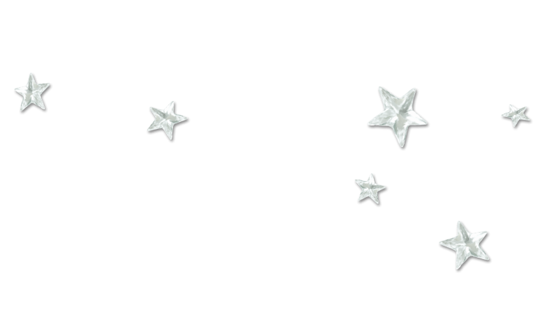 Серебристые звезды на прозрачном фоне