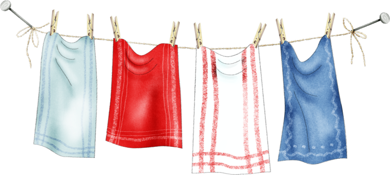 Детское белье на веревке