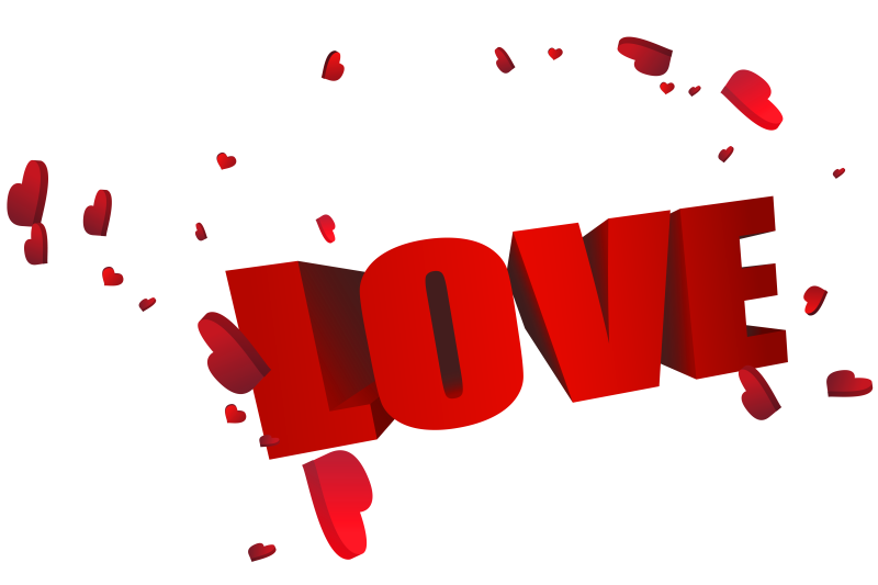 Я тебя люблю на прозрачном фоне