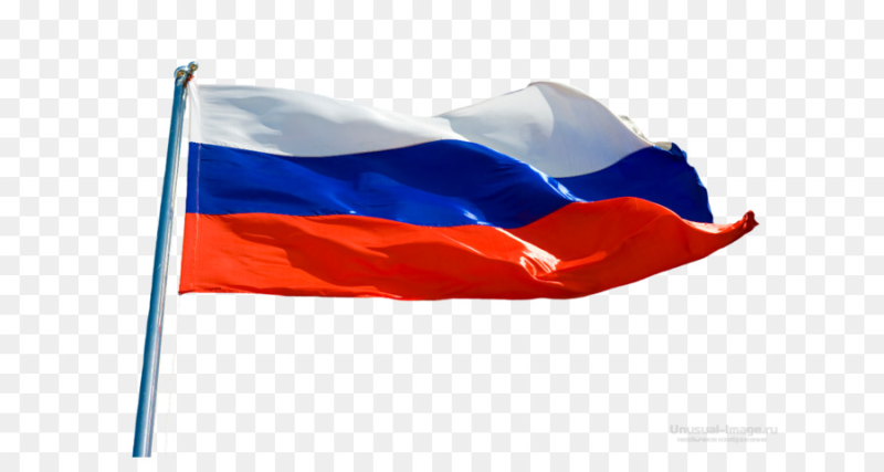 Российский флаг на прозрачном фоне
