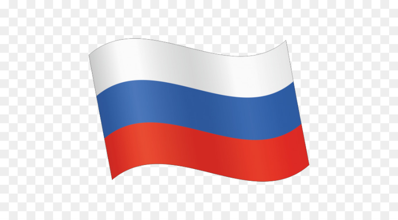 Флажок России на прозрачном фоне