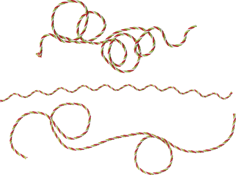 Нить на прозрачном фоне