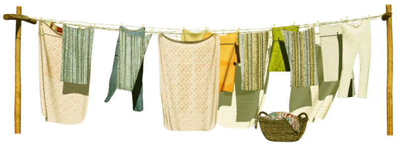 Одежда на веревке