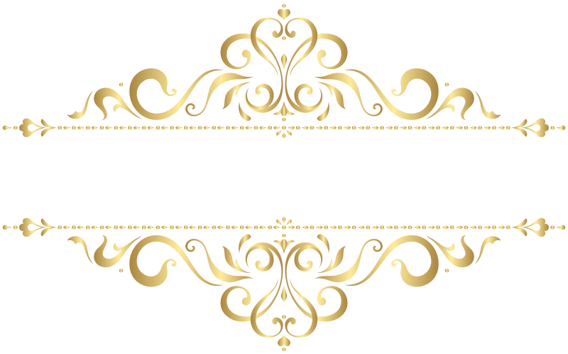 Золотые узоры на прозрачном фоне