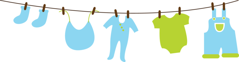 Детское белье на веревке