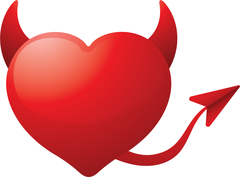 Сердечко с рожками