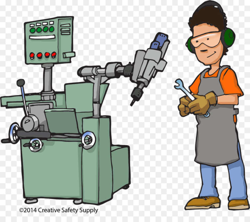 Токарь у станка