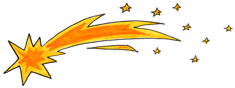 Падающая звезда рисунок