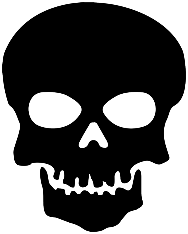 Череп силуэт