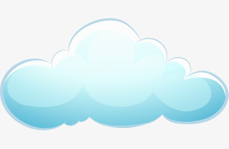 Облако на белом фоне