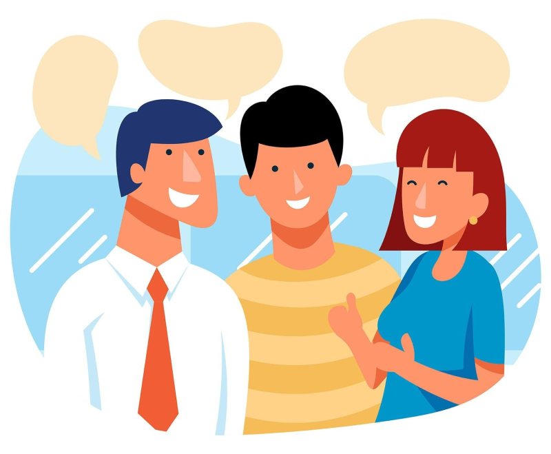 Векторные иллюстрации общение