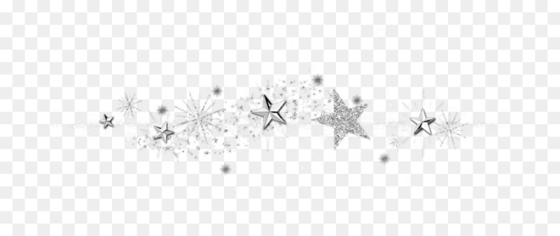 Серебристые звезды на белом фоне