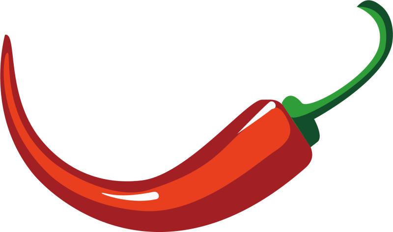 Красный острый перец вектор