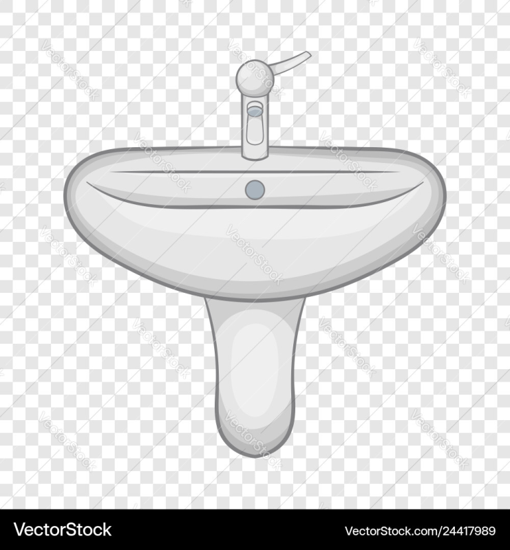 Раковина на белом фоне для детей