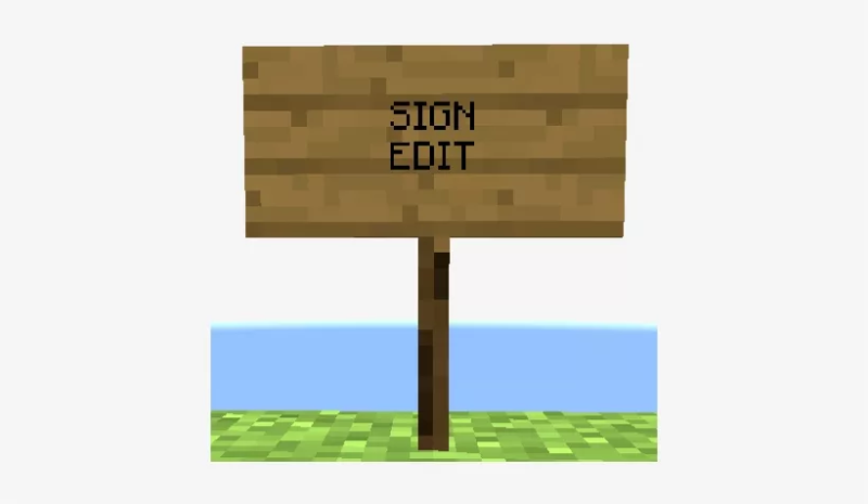 Табличка в МАЙНКРАФТЕ