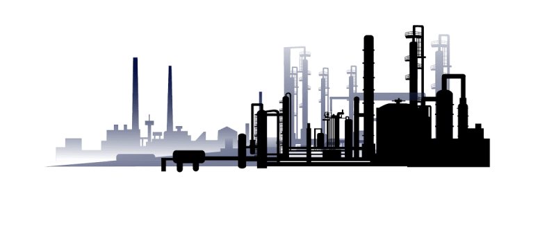 Промышленность на белом фоне
