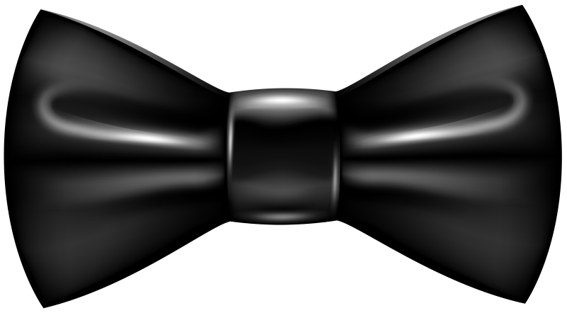 Черная бабочка на шею