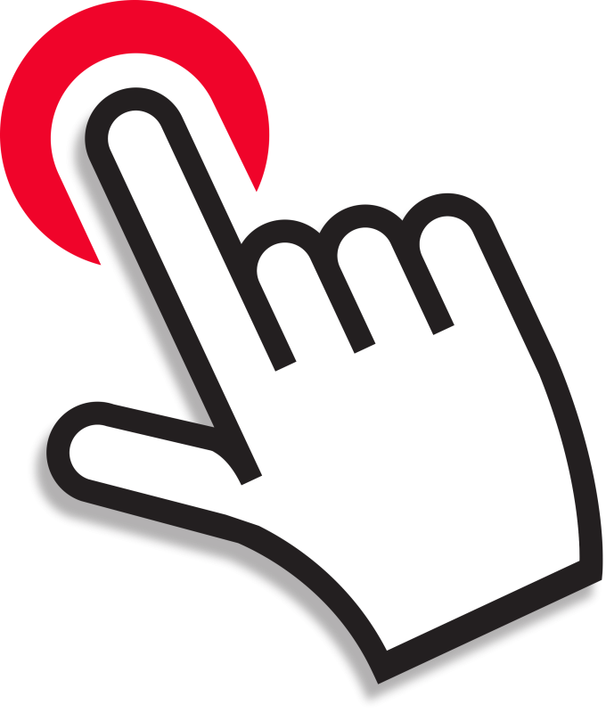 Иконка нажатие пальцем