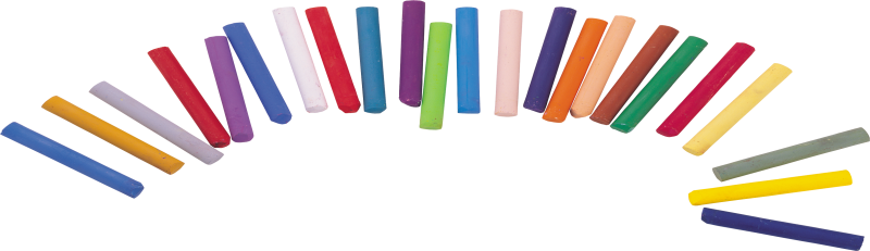 Цветные мелки на прозрачном фоне