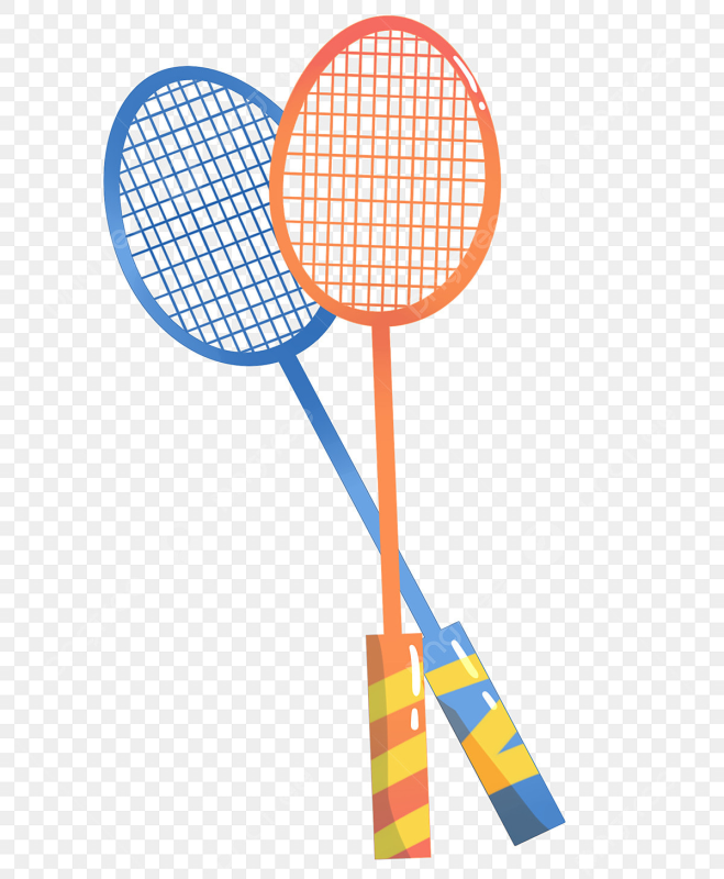 Ракетка бадминтон вектор