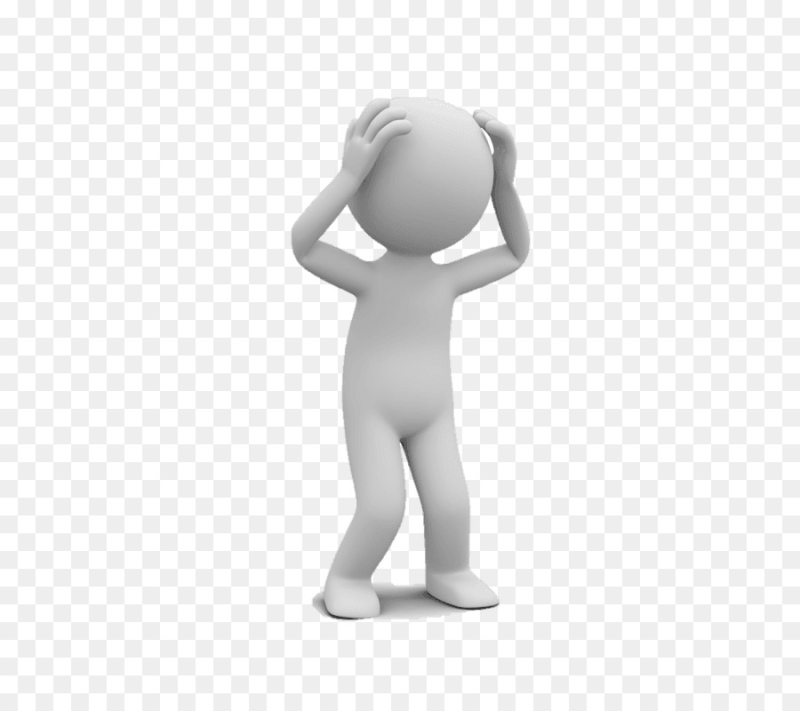 Человечек на белом фоне