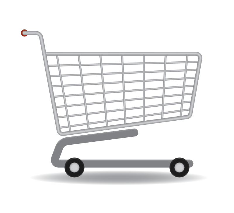 Магазинная тележка без фона
