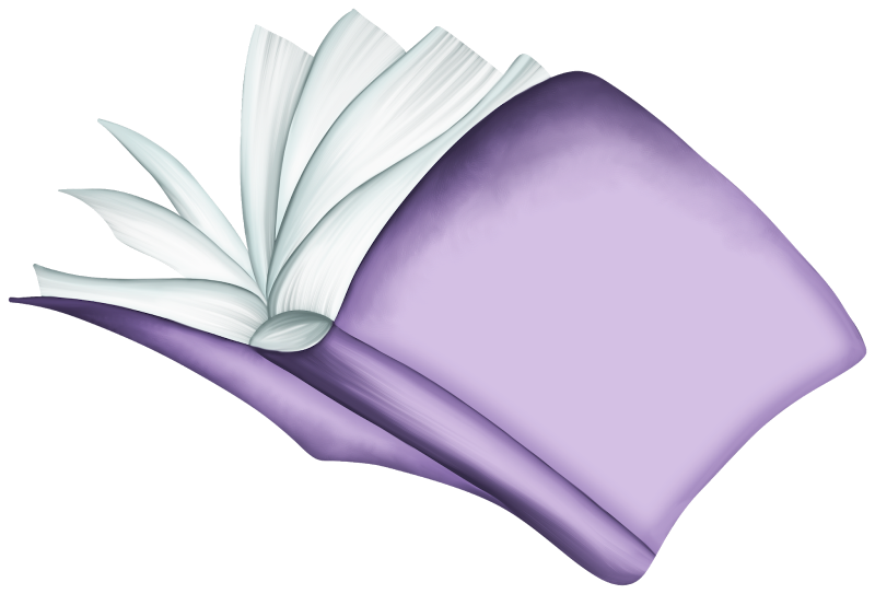 Летящие книги на прозрачном фоне