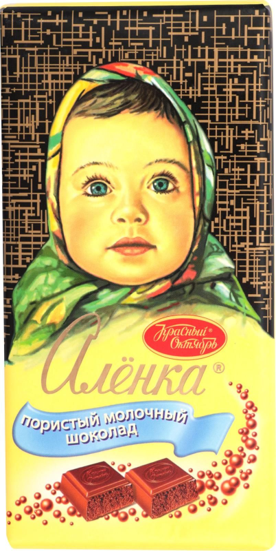 Шоколад алёнка молочный пористый