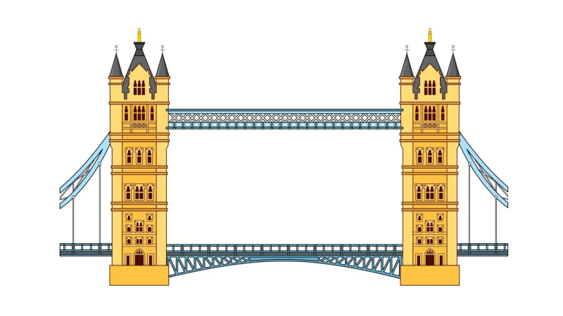 Тауэрский мост Лондон вектор