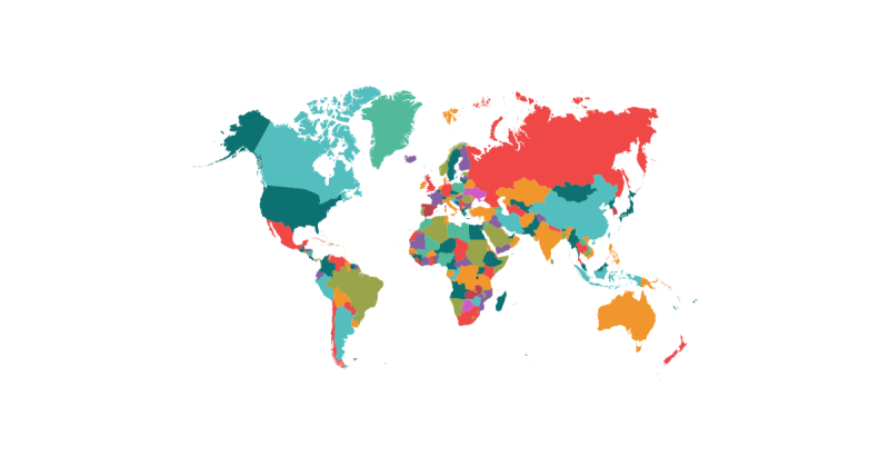 Географическая карта вектор