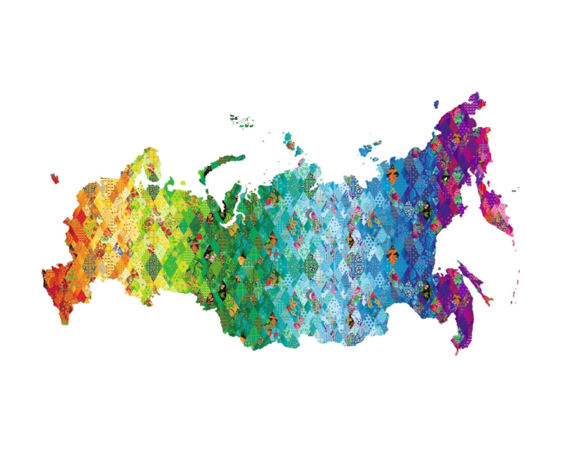 Карта России на прозрачном фоне