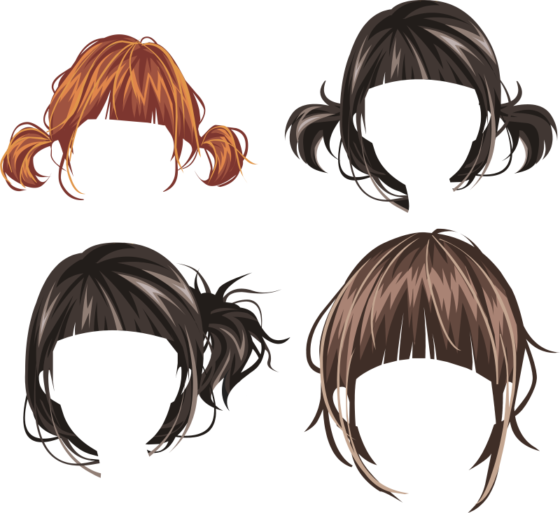 Аниме волосы