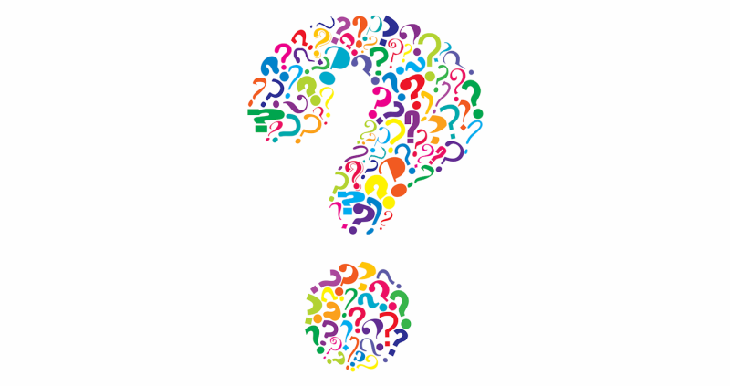 Знак вопроса для презентации без фона