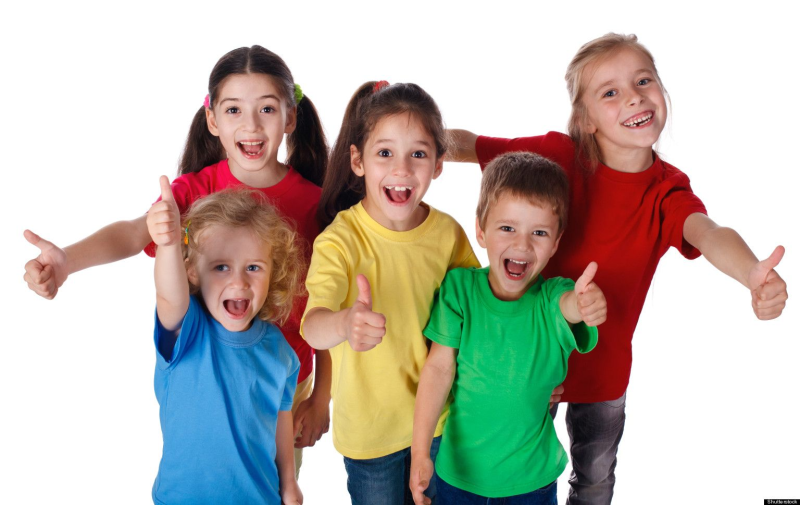 Дети на прозрачном фоне