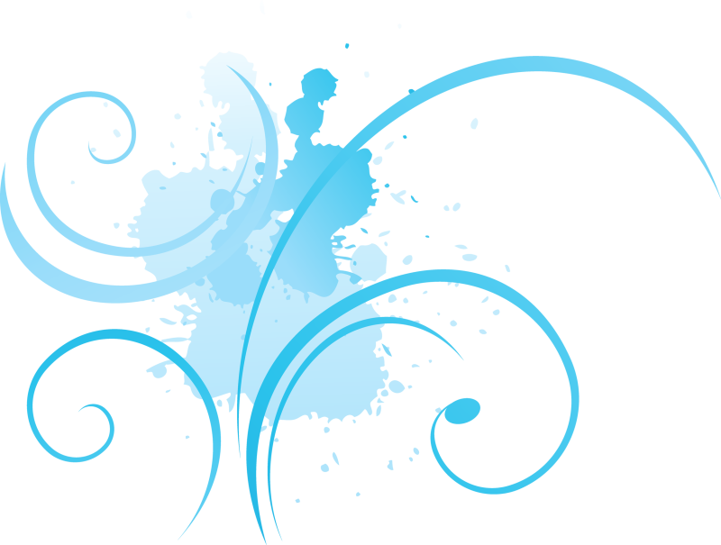 Синие завитки