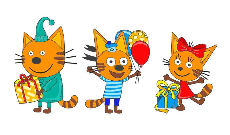 Три кота герои Карамелька