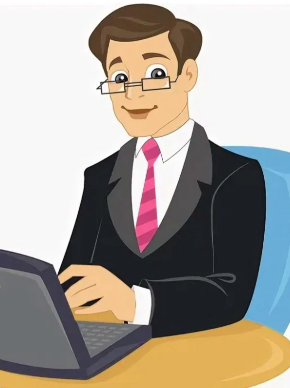 Мультяшный бизнесменка
