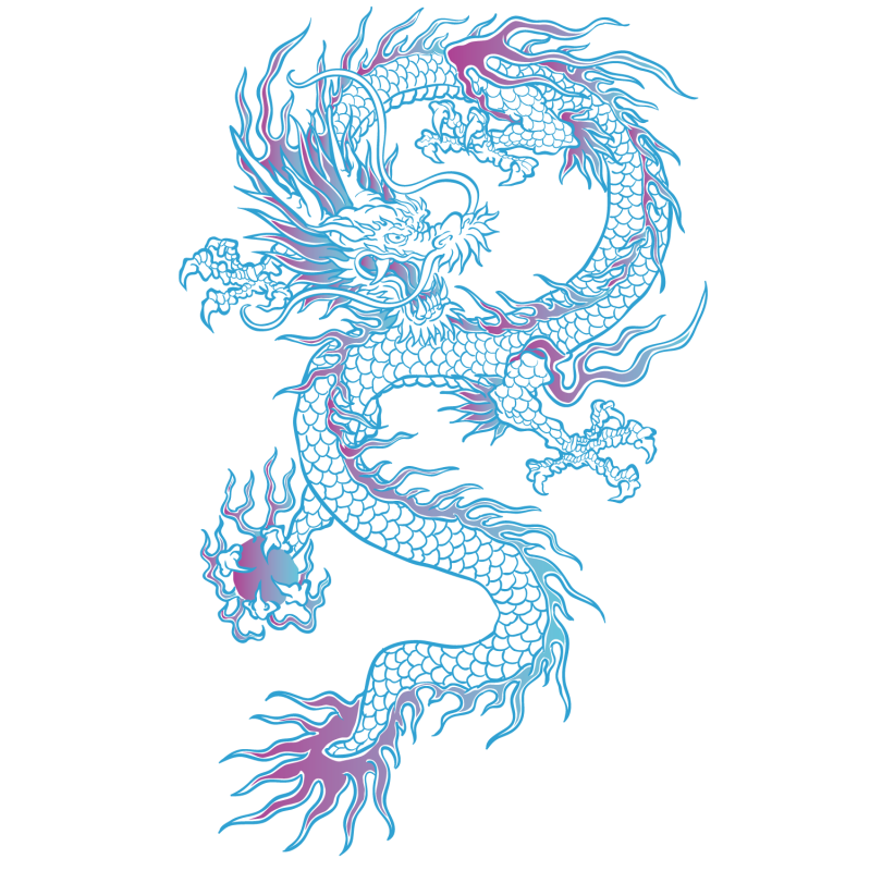 Китайский дракон без фона