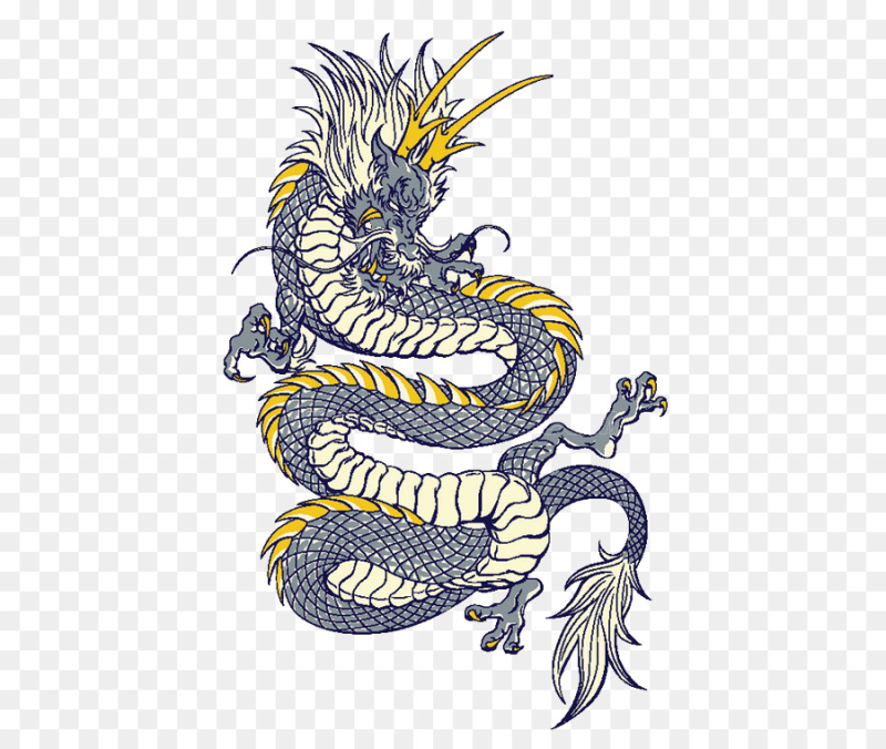 Китайский дракон тату