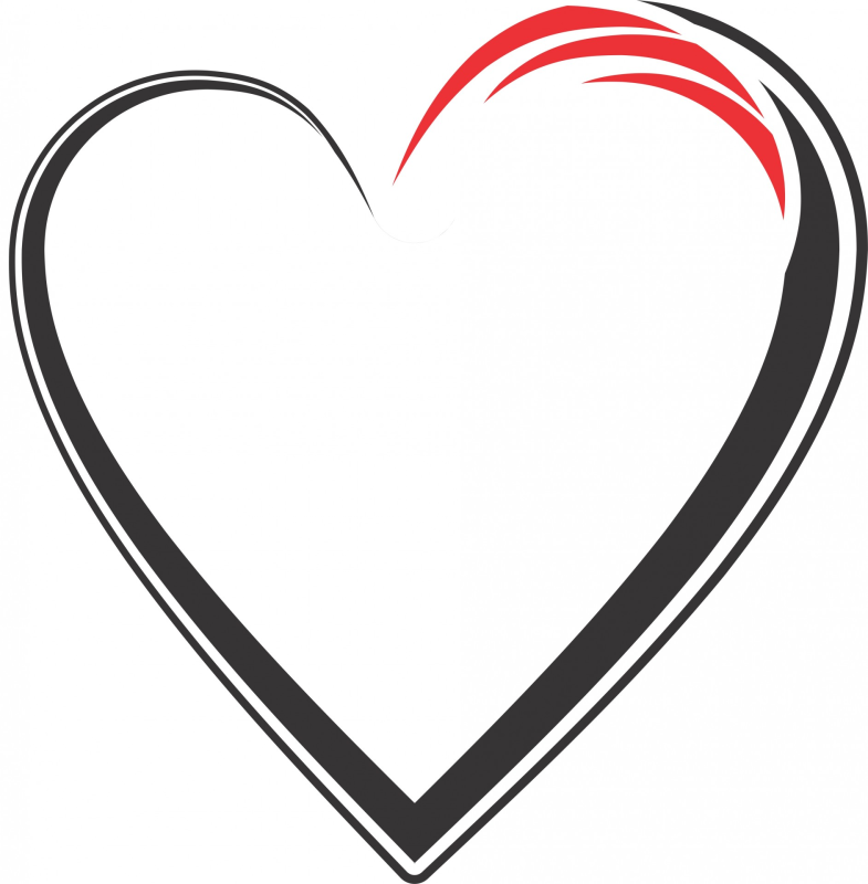 Сердечко контур