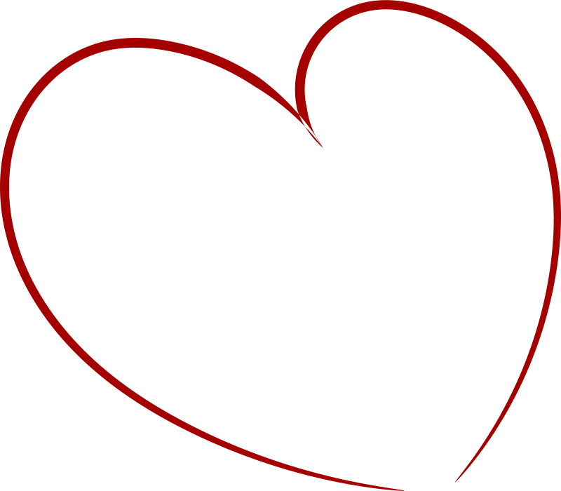 Сердечко контур