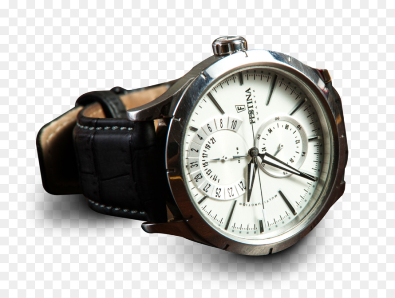 Наручные часы на прозрачном фоне