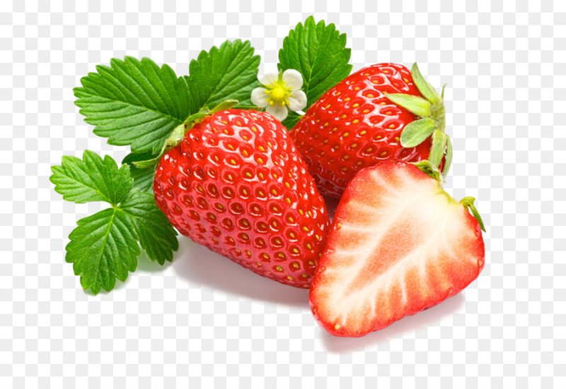 Клубника на белом фоне