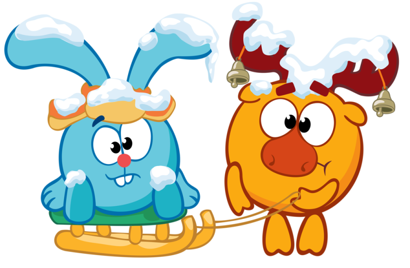 Смешарики Крош и Лосяш