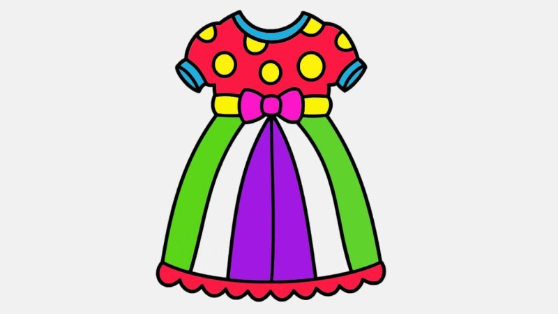 Платье рисунок для детей