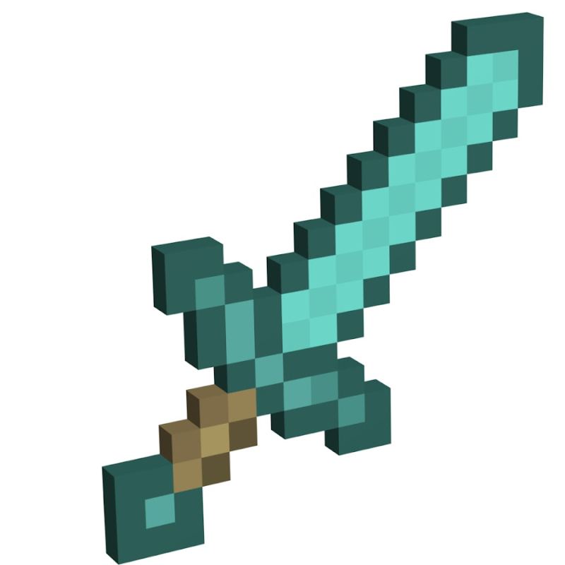 Minecraft меч 3d