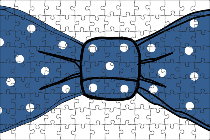 Галстук бабочка мультяшный