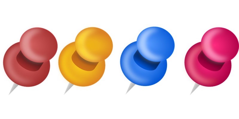 Канцелярская кнопка без фона