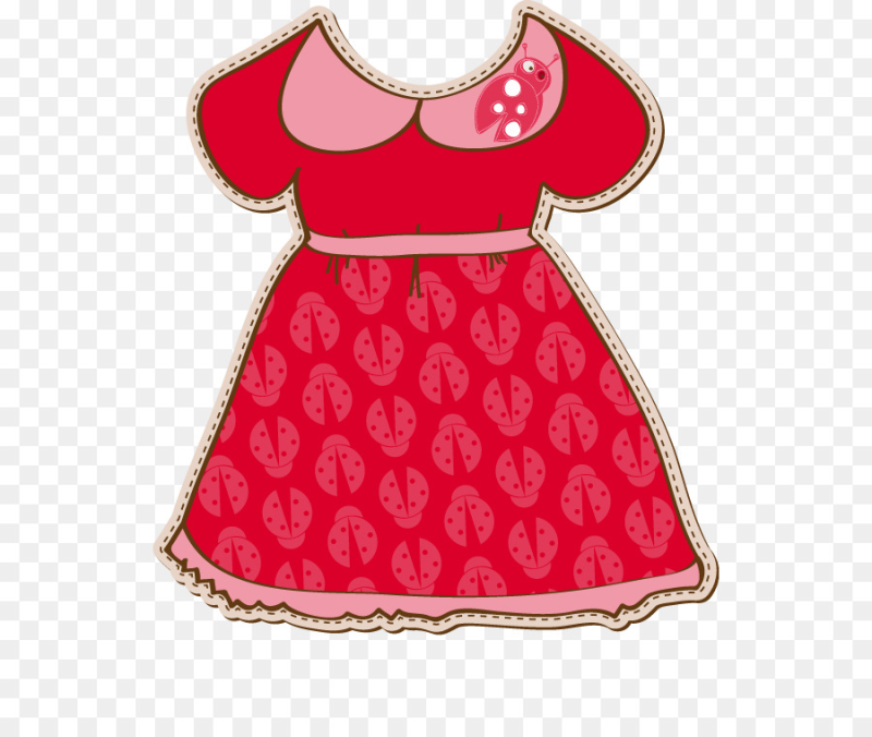 Нарисованное детское платье