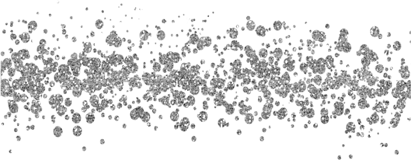 Серебряные блестки с прозрачностью